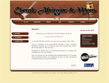 Tablet Screenshot of chorale-africaine.com